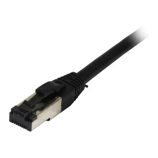 Synergy21 Patchkabel RJ45, CAT8.1 2000Mhz, 0,25m, schwarz, S-STP(S/FTP), TPE(Ultra SuperFlex), AWG26,