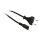 Synergy21 Netzkabel 230V Euro-Stecker/Euro8(C7)-Buchse, 1,8m, Black 250V/2.5A,