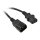 Synergy21 Netzkabel 230V Kaltgeräte IEC-C13(Buchse)/Kaltgeräte IEC-C14(Stecker), 0,5m