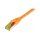 Synergy21 Patchkabel RJ45, CAT6A 500Mhz, 10m, orange, S-STP(S/FTP), TPE/LSZH(Ultraflex), AWG26, mit CAT7 Rohkabel,