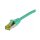 Synergy21 Patchkabel RJ45, CAT6A 500Mhz, 0,15m, grün, S-STP(S/FTP), TPE/LSZH(Ultraflex), AWG26, mit CAT7 Rohkabel,