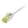 Synergy21 Patchkabel RJ45, CAT6A 500Mhz, 1,5m, grau, U/FTP, slimline rund d=3,8mm, TPE/LSZH(Superflex), AWG32, mit CAT7 Rohkabel,