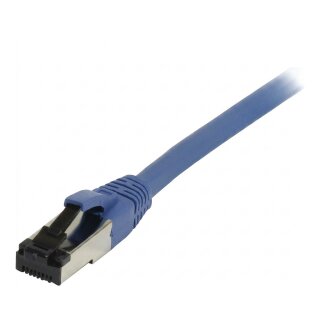 Synergy21 Patchkabel RJ45, CAT8.1 2000Mhz, 0,15m, blau, S-STP(S/FTP), TPE/LSZH(SuperFlex), AWG26,