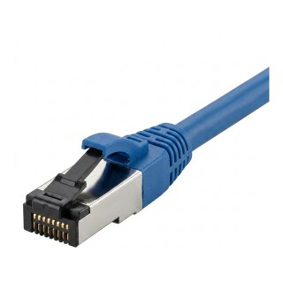 Synergy21 Patchkabel RJ45, CAT8.1 2000Mhz, 5m, blau, S-STP(S/FTP), TPE/LSZH(SuperFlex), AWG26,