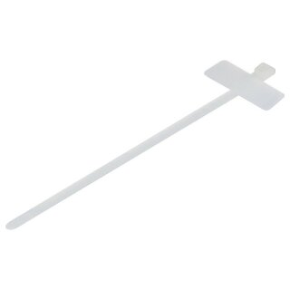 Synergy21 ALLNET 19zbh. Kabelbinder, mit Markierfläche, L100xB2,5mm, 100er Pack, Transparent