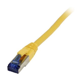 Synergy21 Patchkabel RJ45, CAT6A 500Mhz, 1,0m, gelb, S-STP(S/FTP), TPE/LSZH(Superflex), AWG26,