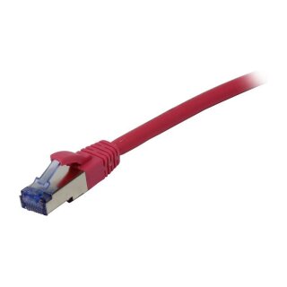 Synergy21 Patchkabel RJ45, CAT6A 500Mhz, 7,5m, pink, S-STP(S/FTP), Komponent getestet(GHMT certified), AWG26,