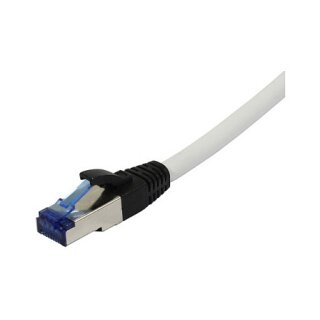 Synergy21 Patchkabel RJ45, CAT6A 500Mhz, 0,25m, weiss, S-STP(S/FTP), PUR(Superflex), Außen/Outdoor/Industrie, AWG26,