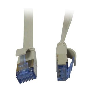 Synergy21 Patchkabel RJ45, CAT6A 500Mhz, 1,5m, grau, U/FTP, flach, AWG32,