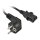 Synergy21 Netzkabel 230V Schutzkontakt CEE7(Stecker)->Kaltgeräte IEC-C13(Buchse), 2m, Black