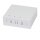 Synergy21 LWL-FTTH Wandgehäuse, für 4 Kupplungen SC-S oder LC-D 80x80 mit Kabelführung, DIN-Rail/Wand, Schrumpf,