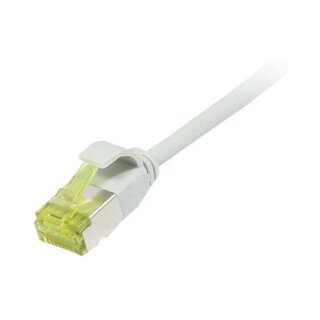 Synergy21 Patchkabel RJ45, CAT6A 500Mhz, 5m, grau, U/FTP, slimline rund d=3,8mm, TPE/LSZH(Superflex), AWG32, mit CAT7 Rohkabel,