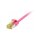 Synergy21 Patchkabel RJ45, CAT6A 500Mhz, 1,0m, magenta, U/FTP, slimline rund d=3,8mm, TPE/LSZH(Superflex), AWG32, mit CAT7 Rohkabel,