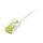 Synergy21 Patchkabel RJ45, CAT6A 500Mhz, 0,15m, weiss, U/FTP, slimline rund d=3,8mm, TPE/LSZH(Superflex), AWG32, mit CAT7 Rohkabel,