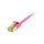 Synergy21 Patchkabel RJ45, CAT6A 500Mhz, 0,15m, magenta, U/FTP, slimline rund d=3,8mm, TPE/LSZH(Superflex), AWG32, mit CAT7 Rohkabel,