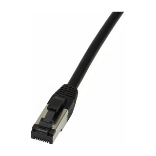 Synergy21 Patchkabel RJ45, CAT6A 500Mhz, 5m, schwarz, S/FTP, slimline rund d=4,5mm, TPE/LSZH(Superflex), AWG28, mit CAT7 Rohk., drehbarer Stecker,
