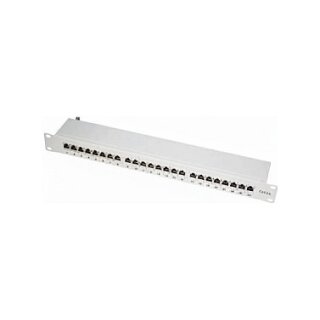 Synergy21 Patch Panel 24xTP, CAT6A, 500Mhz, 19, Lichtgrau LSA