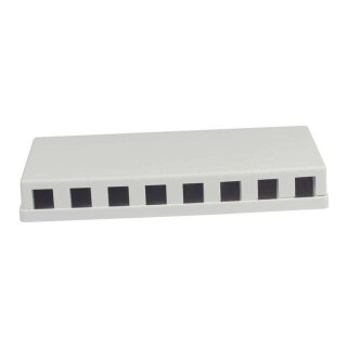 Synergy21 Keystone, Modulträger, Patchpanel für 8x TP-Modul, Aufputz, weiss(ABS)
