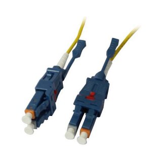 Synergy21 LWL-2-Faser-Patchk. 1,5mtr.LC-LC, 9/125um, OS2, Uniboot(drehbar), Push/Pull, AD=2mm,