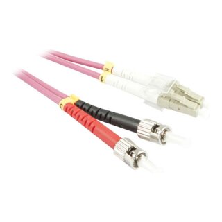Synergy21 LWL-2-Faser-Patchk. 5mtr.LC-ST, 50/125um,OM4, AD=3mm,