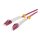 Synergy21 LWL-2-Faser-Patchk. 1,0mtr.LC-LC, 50/125um,OM4, AD=2mm, flexible Knickschutztülle,