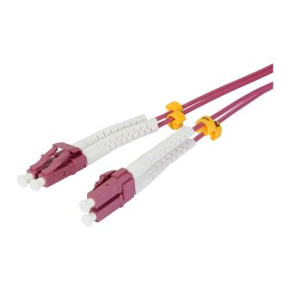 Synergy21 LWL-2-Faser-Patchk. 3mtr.LC-LC, 50/125um,OM4, AD=2mm, flexible Knickschutztülle,