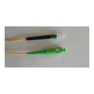 Synergy21 LWL-1-Faser-Patchk. 20mtr.LC(APC)-SC(APC), 9/125u, OS2, G657A2, AD=2mm, LC hat flexible Knickschutztülle