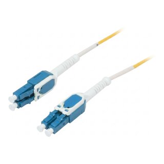 Synergy21 LWL-2-Faser-Patchk. 1,0mtr.LC-LC, 9/125um, OS2, Uniboot(drehbar), Push/Pull, AD=2mm,