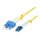 Synergy21 LWL-2-Faser-Patchk. 1,5mtr.LC-SC, 9/125um, OS2, AD=2mm, flexible Knickschutztülle, G657.A2,