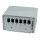 Synergy21 LWL-Patchpanel für Hutschiene(DIN), 6xLC-Duplex/SC-Simplex-Buchsen, ohne Kupplungen, Lichtgrau