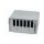 Synergy21 LWL-Patchpanel für Hutschiene(DIN), 6xSC-Duplex/LC-Quad-Buchsen, ohne Kupplungen, Lichtgrau