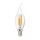 Synergy 21 LED Retrofit E14 Kerze klar geschweift 4,5W ww dimmbar
