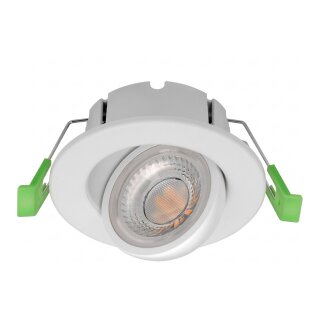Synergy 21 LED Deckeneinbauspot Phos schwenkbar rund weiß CCT switchable