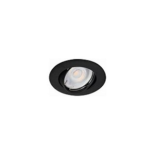 Synergy 21 LED Deckeneinbauspot Phos schwenkbar rund schwarz CCT switchable