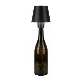 Synergy 21 LED Tischleuchte Akku für Flaschen, outdoor IP54, Touch Switch dimmbar, schwarz