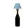 Synergy 21 LED Tischleuchte Akku für Flaschen, outdoor IP54, Touch Switch dimmbar, blau