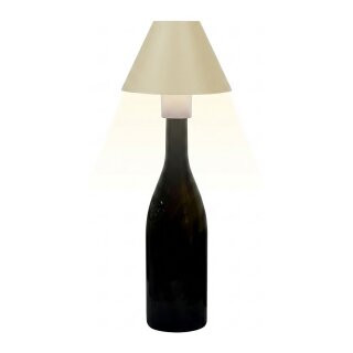 Synergy 21 LED Tischleuchte Akku für Flaschen, outdoor IP54, Touch Switch dimmbar, gelb