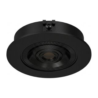 Synergy 21 LED Deckeneinbauspot Helios schwarz, rund, warmweiß