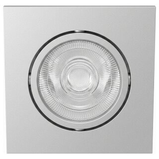 Synergy 21 LED Deckeneinbauspot Helios silber, quadratisch+schwenkbar, neutralweiß