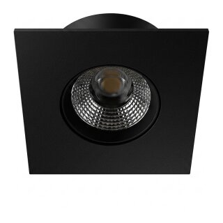 Synergy 21 LED Deckeneinbauspot Helios schwarz, quadratisch, warmweiß