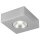 Synergy 21 LED Deckeneinbauspot Helios silber, quadratisch, Aufputzrahmen