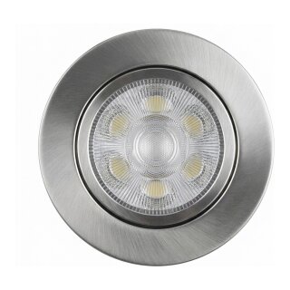 Synergy 21 LED Deckeneinbauspot Helios silber, rund+schwenkbar, warmweiß