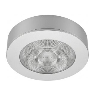 Synergy 21 LED Deckeneinbauspot Helios silber, rund, Aufputzrahmen