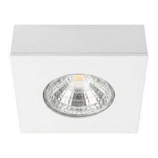 Synergy 21 LED Deckeneinbauspot Helios weiß, quadratisch, Aufputzrahmen