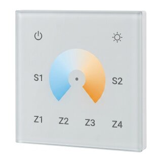 Synergy 21 LED Serie EOS 05 Wanddimmer dual white (CCT) touch 4 Zonen