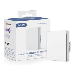 Aqara Smart Wall Switch H1 (With Neutral, Single Rocker) weiß (HomeKit)