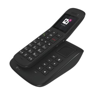 Telekom Sinus A32 Grotastenschnurlostelefon mit Anrufbeantworter ebenholz