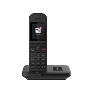 Telekom Sinus A12 Schnurlostelefon mit Anrufbeantworter - schwarz