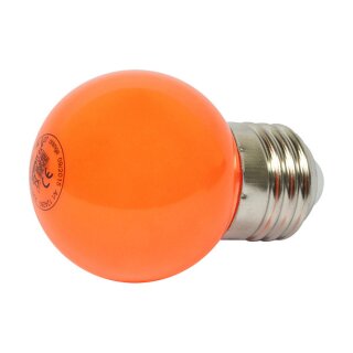 Synergy 21 LED Retrofit E27 Tropfenlampe G45 orange 1 Watt für Lichterkette