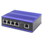 DIGITUS 4-Port Fast Industrie PoE Switch Unmanaged + 1...